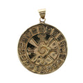 Mystischer Bronze-Anhänger "Erbe der Maya" – Hunab Ku & Tzolkin-Kalender
