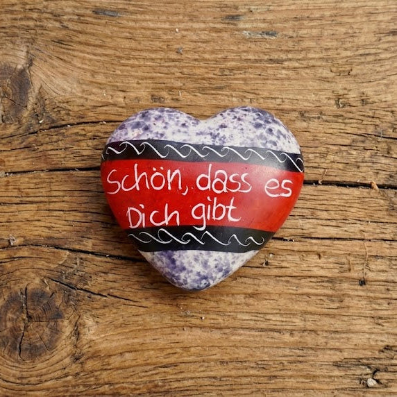 herz speckstein unikat handarbeit kenia schön dass es dich gibt