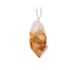 Raw Heated Citrine Point Pendant 1