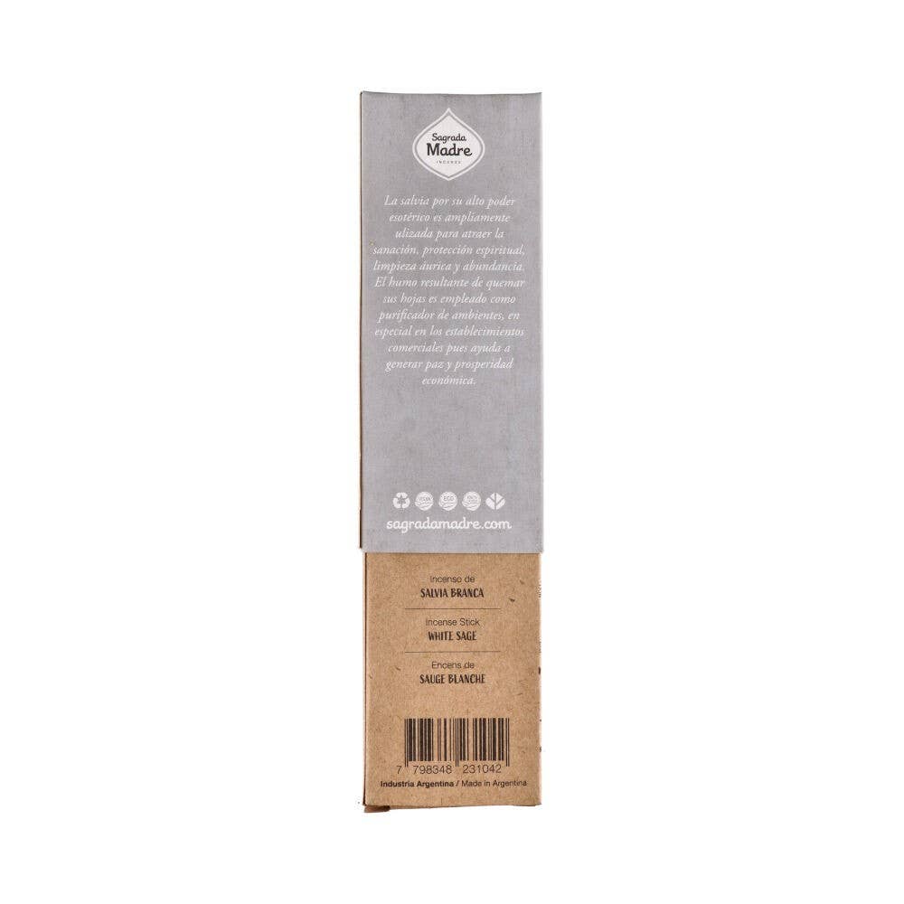 Sagrada Madre - Räucherstäbchen mit Weißem Salbei und Copal - 100% natürlich