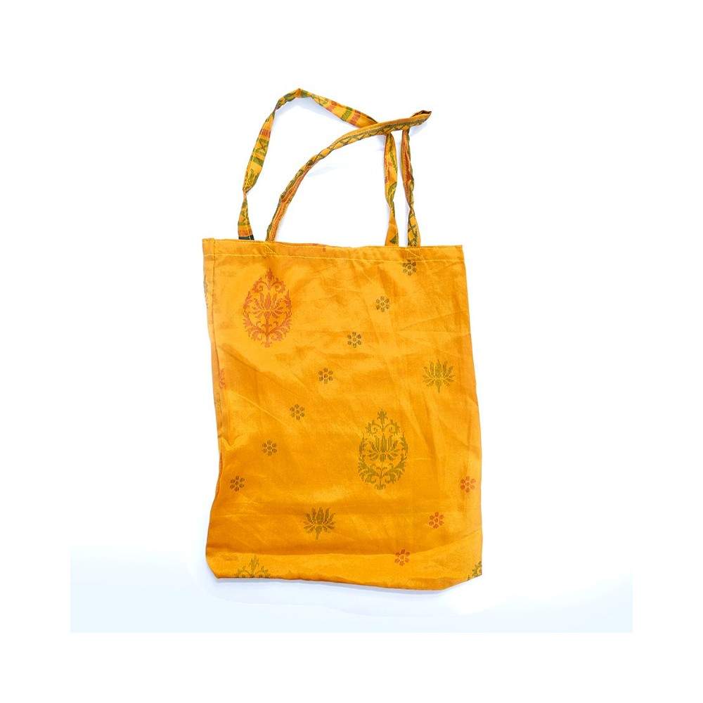 Handgenähte große Stofftaschen aus Indien –  Fair Trade - 38 x 30 cm