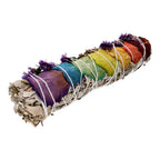räucherbündel smudge stick weißer salbei rosenblüten