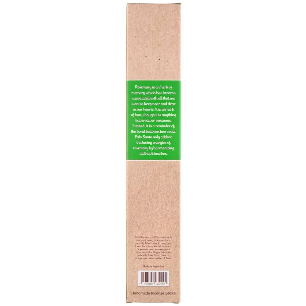 Sagrada Madre - Palo Santo Räucherstäbchen mit Rosmarin – Für harmonische Momente