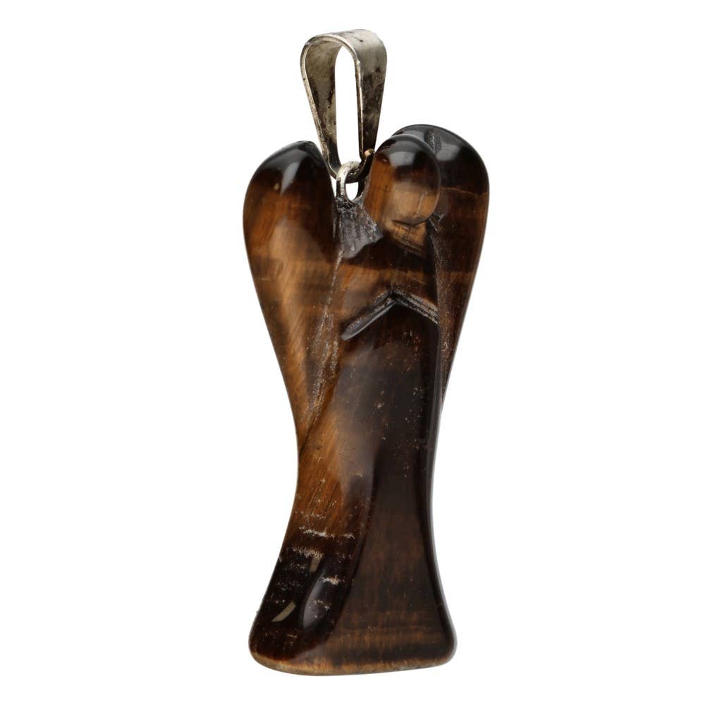 Pendentif ange en œil de tigre