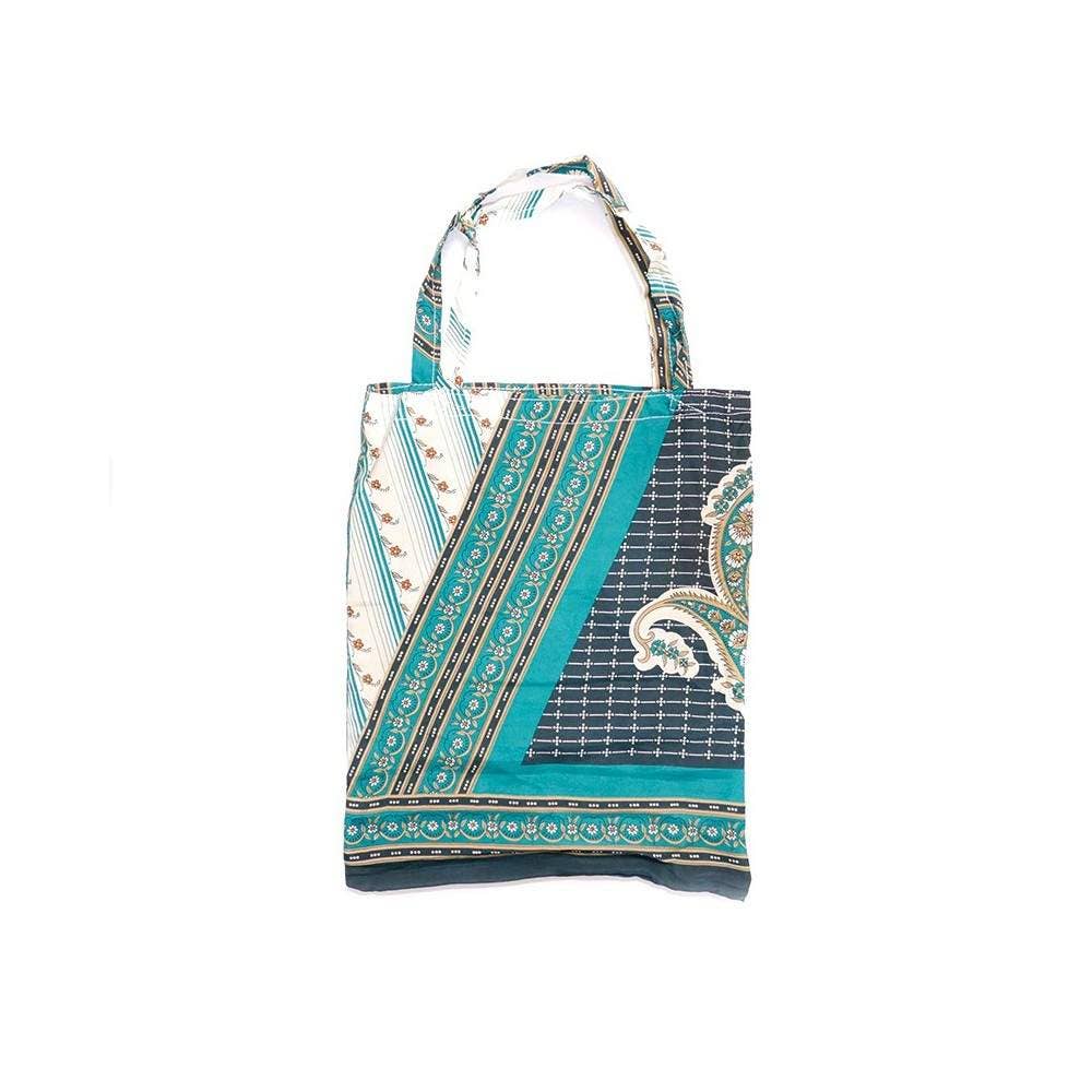 Handgenähte große Stofftaschen aus Indien –  Fair Trade - 38 x 30 cm