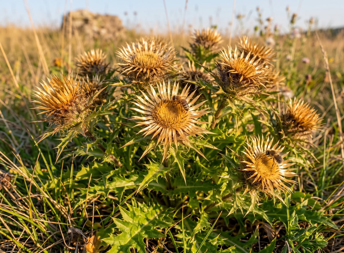 Golddistel/ Kleine Eberwurz (Carlina vulgaris) - Samen