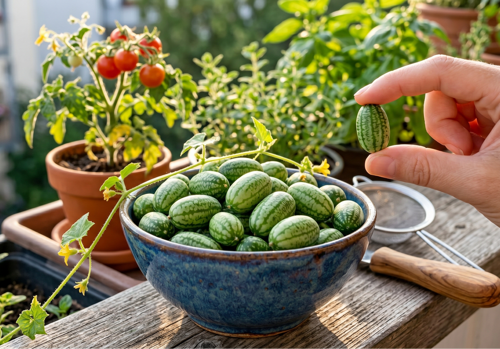 mexikanische minigurke cucamelon melothria scabra