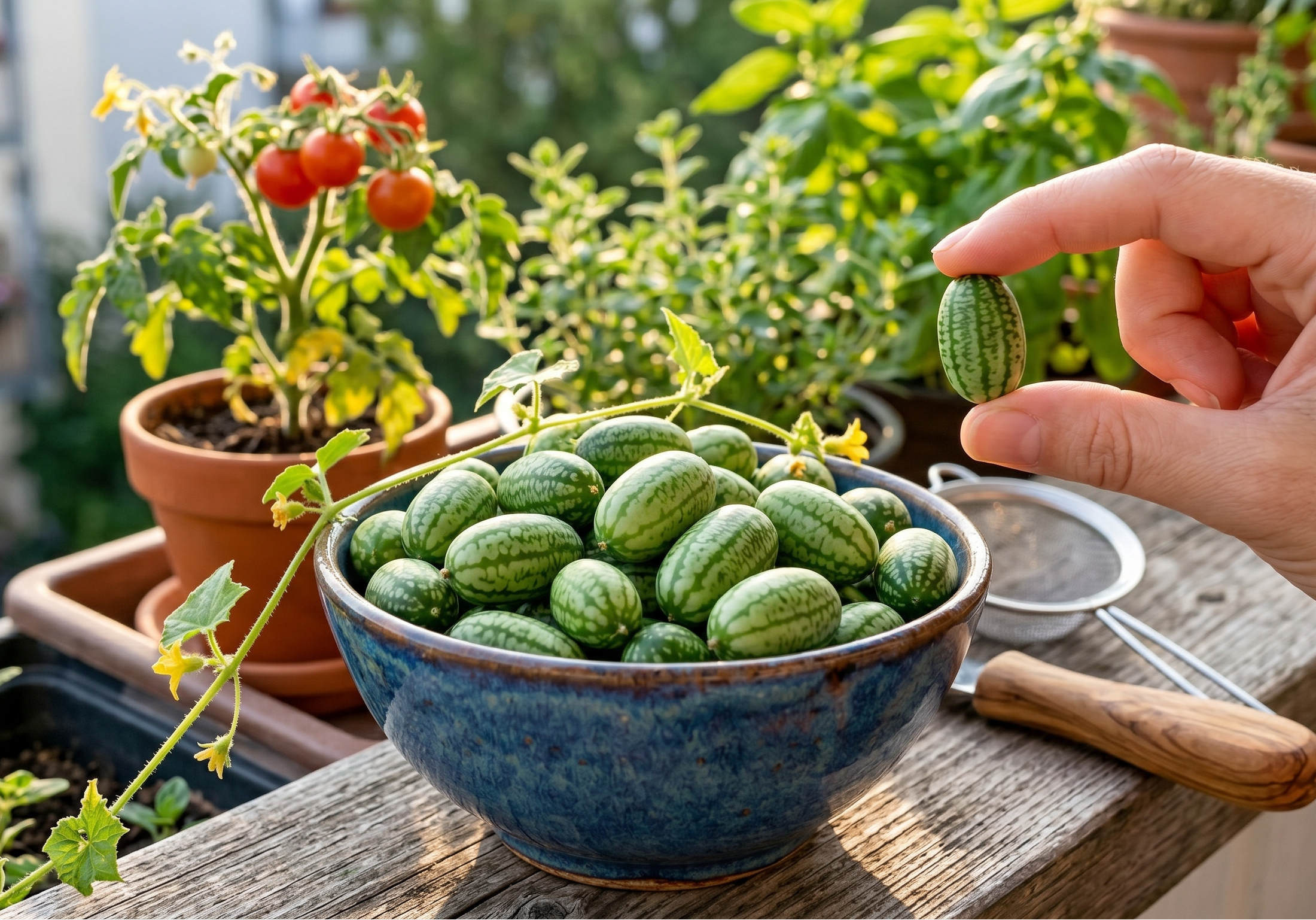 mexikanische minigurke cucamelon melothria scabra