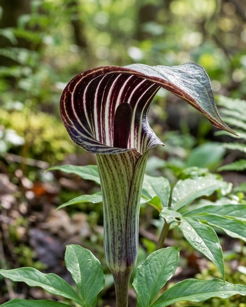 arisaema concinnum kobralilie feuerkolben