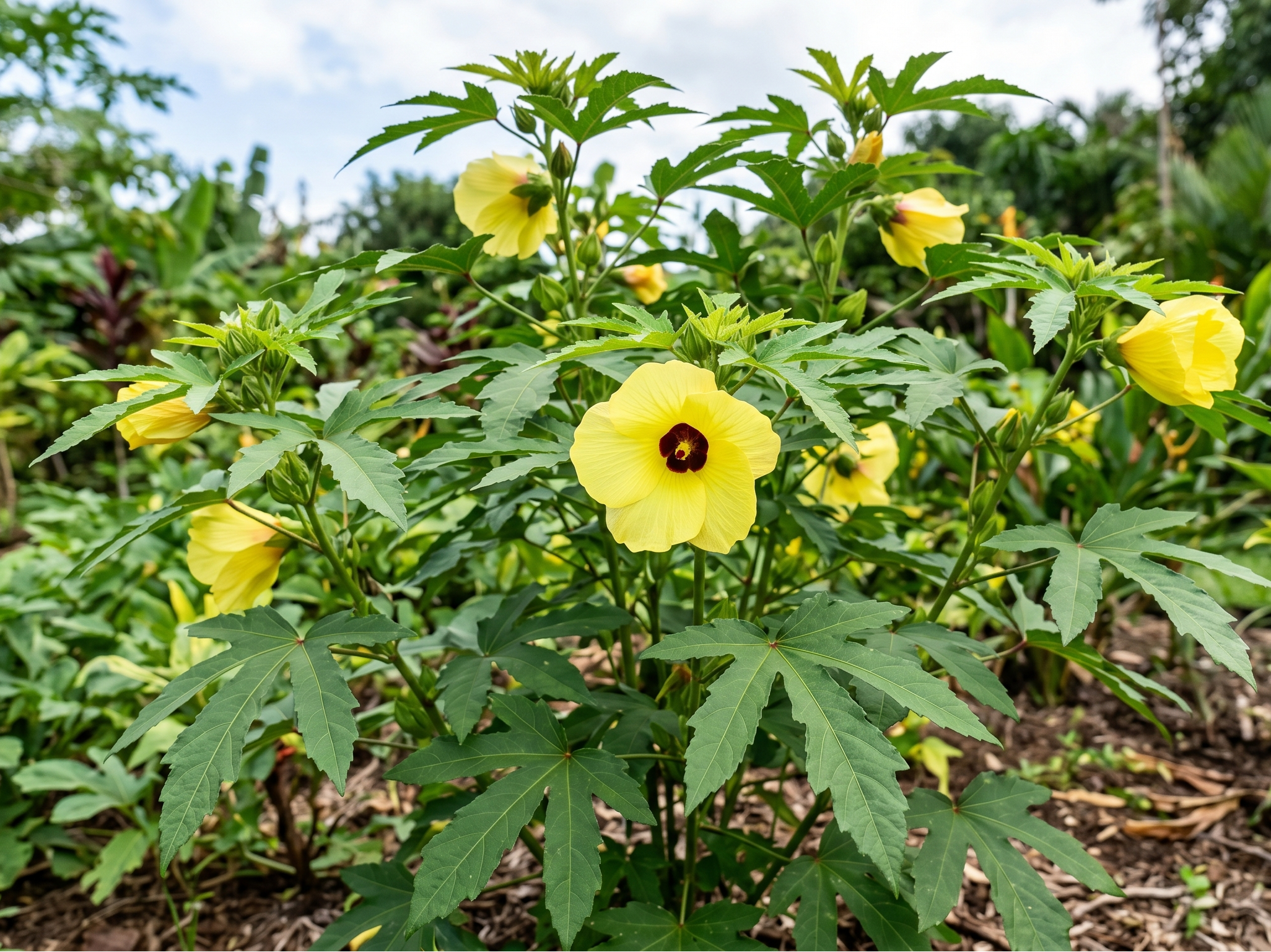 aibika, manihot-bisameibisch abelmoschus manihot