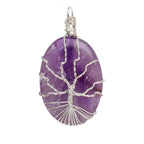 schmuck anhänger amethyst lebensbaum
