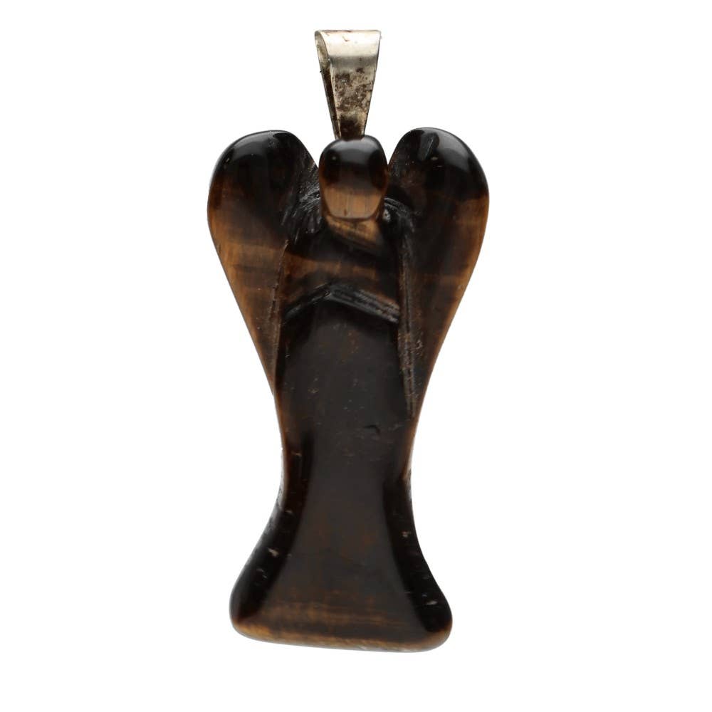 anhänger schmuck tigerauge engel