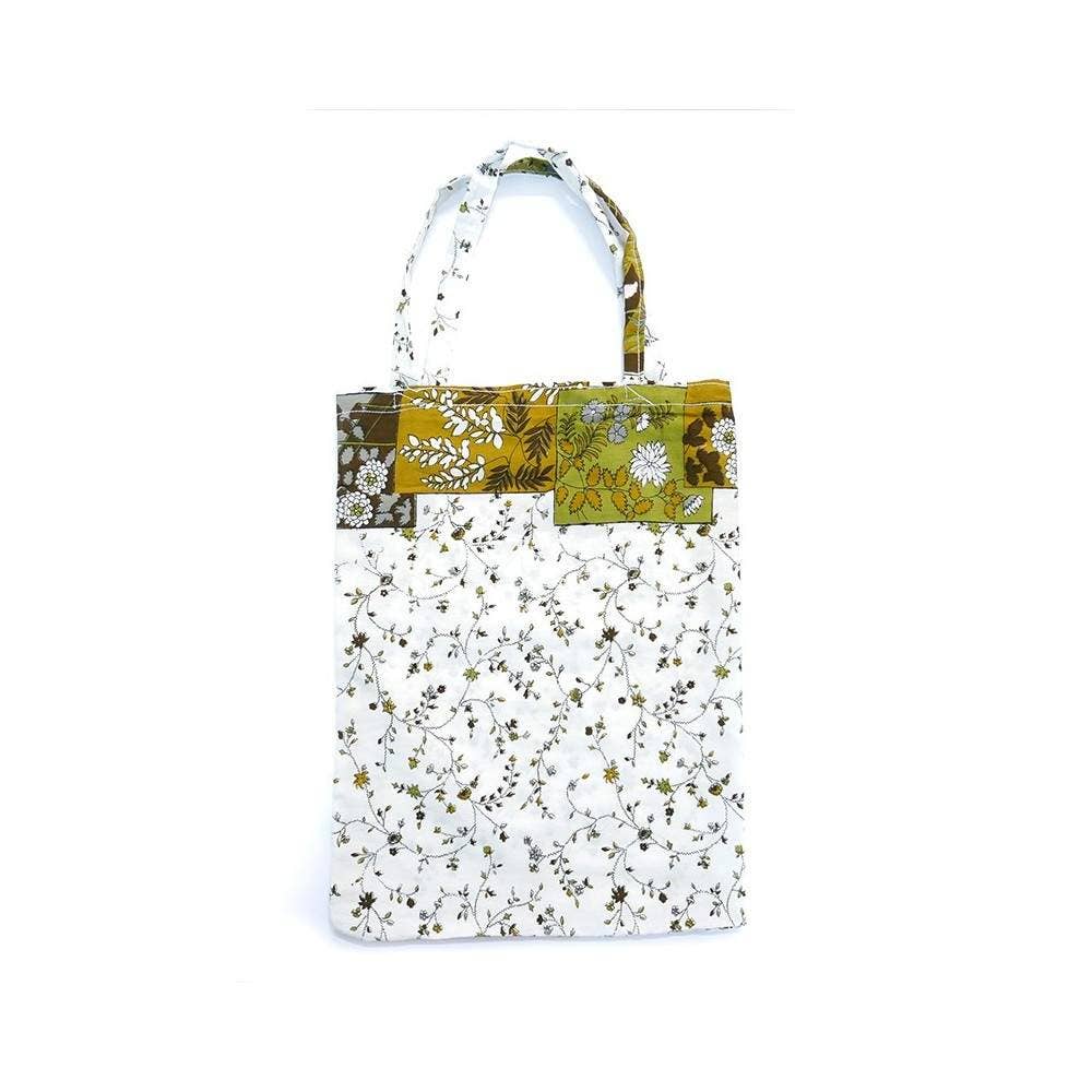 Ręcznie szyte duże torby materiałowe z Indii – Sprawiedliwy handel - 38 x 30 cm
