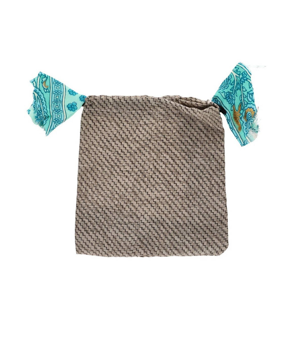 Handgenähte kleine Stofftaschen aus Indien –  Fair Trade - Perfekt als Geschenkverpackung
