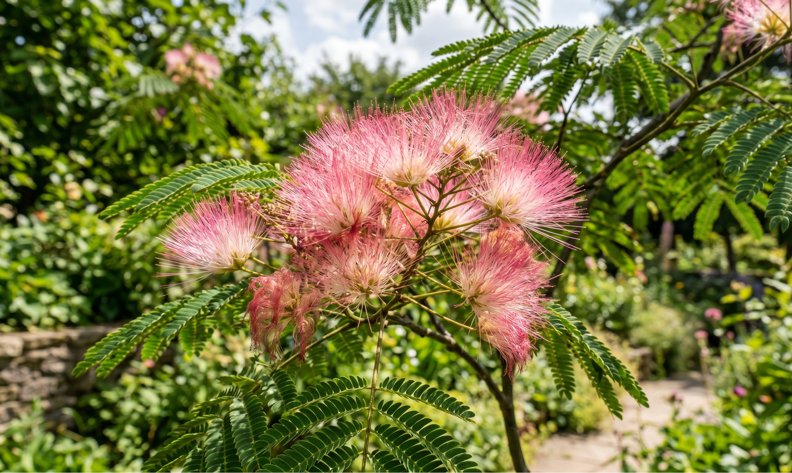 albizia julibrissin ernest wilson schlafbaum seidenbaum